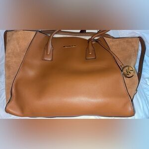 Michael Kors Avril XL Tan Leather Tote